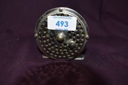 A very early Orvis fly reel in good working order with vented sides and sides of spool has had a few