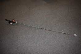 Two ABUMATIC reels and rods one is 5ft the other 5ft 6in both wither trigger grip handles and