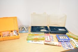 An assortment of larger lures and spinners including many unused including Rapala, Abu, Miniwobla,