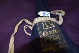A Hardy 2pc 9ft #6 fly rod marked M/Y having had little use in original marked soft sleeve