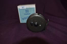A Hardy Viscount 130 fly reel in original box with very little signs of wear