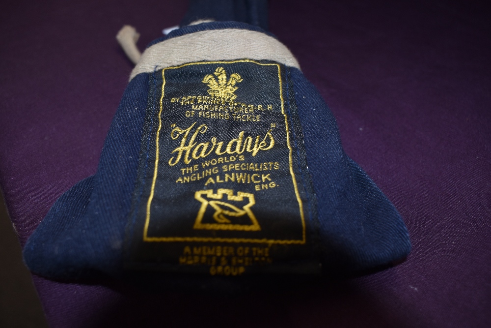 A Hardy Graphite de-luxe 3pc 11ft fly rod #7/8 in original blue cloth sleeve one eyelet has been