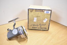A Hardy Altex no 3 mark V stationary drum reel in original box with tools and instructions very