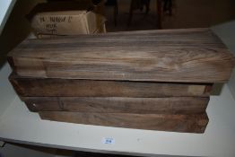Four French walnut gun stock blanks hand selected by a master gunsmith