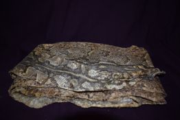 A quantity of dried snake skin