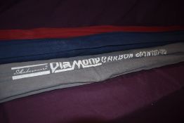 A 2 pc Shakespeare 3m DiaMond carbon spin rod in original sleeve, An Auger beech rover 104 beech