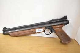 A crossman Medalist model 1322 .22 calibre Air pistol Ser No 890348601