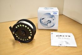 A Greys G Series 3 3/8 inch fly reel in original box