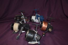 5 collectors spinning reels. An Abu 503, an Abu 501, an Abu cardinal 40, an Abu Cardinal 40 model