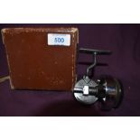 A vintage Hardy fixed spool reel 'The Hardex No 1 MARK III ' in its original rexine box with very