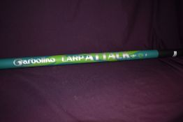 A Garbalino 12.5 meter Carp Attack 11 sectional fishing pole in outer case