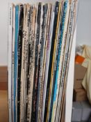 A mixed lot of 28 records as in the photos , classic rock , prog and more on offer here - sleeves