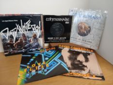 A lot of rock and pop 12 inch singles with one ten inch - 20 in total U2 / Whitesnake / Gun and