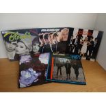 A five new wave / mod / punk lot with The Jam , Blondie and The Stranglers VG/VG+