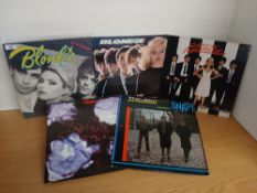 A five new wave / mod / punk lot with The Jam , Blondie and The Stranglers VG/VG+