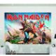 A large Iron Maiden paste to the wall mural - measurements shown on photos - Image 1 of 3