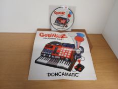 A Gorillaz ' Doncamatic ' seven inch picture disc with poster in NM