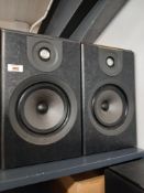 A pair of Wharfedale 410 Speakers - showing light wear to casings