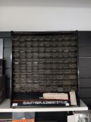 A stylus display cabinet - quite a niche piece but a nice item from the days when all hi-fi shops