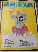 A Beasties Boys lot of 2 posters - Hello Nasty Ad and a huge tour poster ' In The Round '