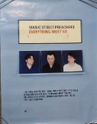 A Manic Street Preachers promo poster for ' Everything must Go ' album - been stored rolled not