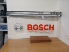 A Bosch illuminated shop sign - sold as seen , will be PAT tested - 100 cm x 54 cm