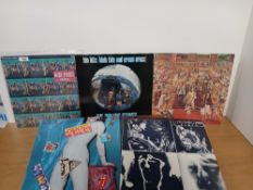 A Rolling Stones ten album lot VG/VG - some better - viewing recommended