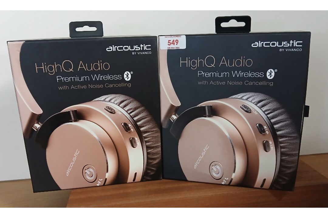 A 2 Headphone Lot - Airacoustics wireless - boxed and new old stock - Image 1 of 3