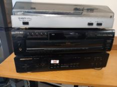 A Lot of three Hi-Fi components as per photos - turntable , CD player and tuner