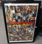 A Stone Roses ' Second Coming ' framed poster - measuring 68 cm x 98 cm