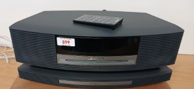 A Bose Wave system with remote control