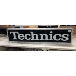 A large Technics illuminated sign / box - ideal for fans of the brand - a dj classic - will be Pat