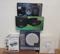 A Lot of 6 Speakers as per photos - boxed new old stock