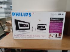 A Boxed and unused Philips 80 GB Streamium - the hard disk stores 1500 Cd's - new old shop stock