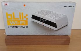 A boxed new old stock Revo internet radio
