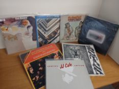 A seven record mixed lot - Doors , Santana , Velvets and more VG/VG or better