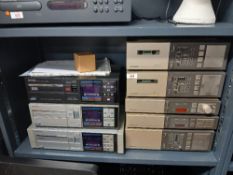 A Pioneer Midi Stack Job lot - X30/X50/X500 - classic early 1980's components comprising of 3 CD