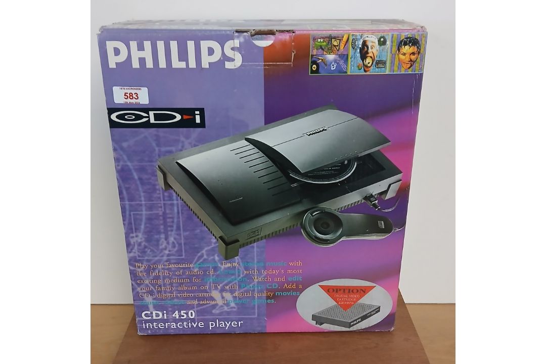 A Philips Cdi 450 interactive player - a cool modern / retro tech piece - boxed new old stock - Image 1 of 2