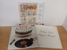 A Rolling Stones and related lot of three vinyl albums being VG/VG or better - we recommend viewing