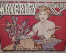 After Alphonse Mucha (Czech 1860-1939) 20th Century lithograph, reproduction of 19th Century Art