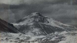 *Local Interest* A 20th Century monochromatic photographic print 'Great Gable', capturing the Lake