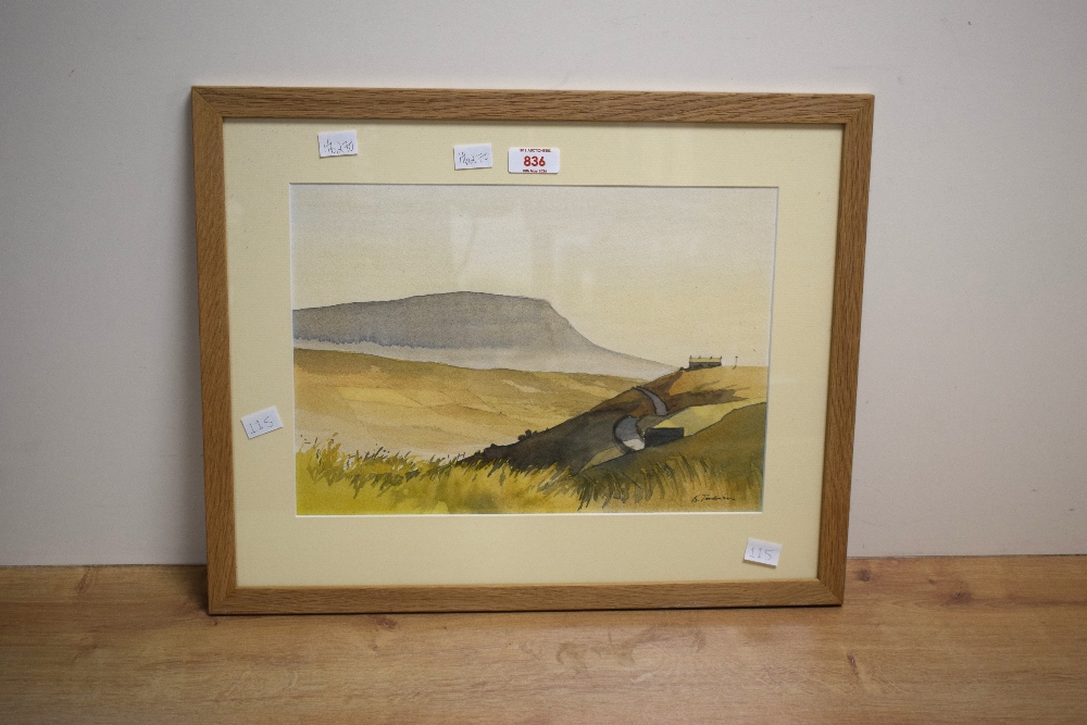 *Local Interest* Barbara Tomlinson (British 20th Century) Watercolour 'Pen-y-Ghent from - Image 2 of 7