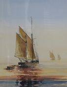 After Ray Figg (British 20th Century) A pair of Lithographs, depicting sail boats on calm seas,