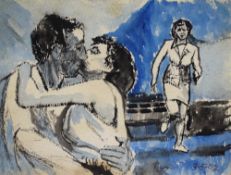 *Local Interest* Tom Dearden (British 1942-2020) Watercolour, a mountain study, signed and dated (