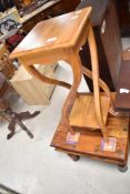 Two modern occasional tables