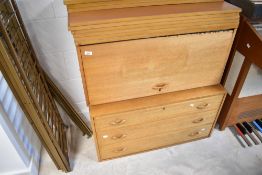 A selection of vintage Ladderax comprising two main units being drop flap bureau or cocktail