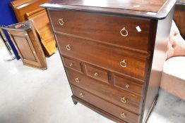 A Stag multi drawer bedroom chest, approx. dimensions , height 113 width 81 depth 47cm