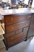A Stag multi drawer bedroom chest, approx. dimensions , height 113 width 81 depth 47cm