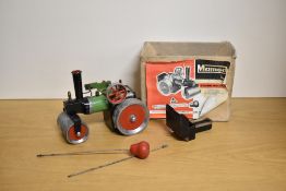 A vintage Mamod SR1 live steam model steam roller, manufactured by Malins (Engineers) Ltd,