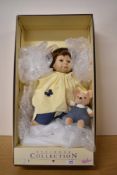 Zapf Creations Collectable Doll, Luise with Teddy Bear, Designed by Bettine Klem, height 50cm, in